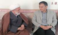 دیدار احمد طالبی با حجت الاسلام والمسلمین فتاحی امام جمعه ابرکوه 