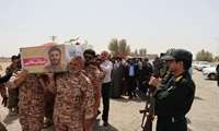 حضور کارکنان اداره کل آموزش فنی و حرفه‌ای بافق در مراسم تشییع شهیدان